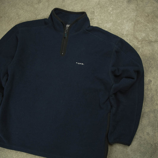 Nike Vintage 1/4 Fleece Zip Blue (M)