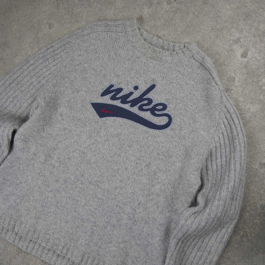 Nike Vintage Premium Wool Sweater Grey (L)