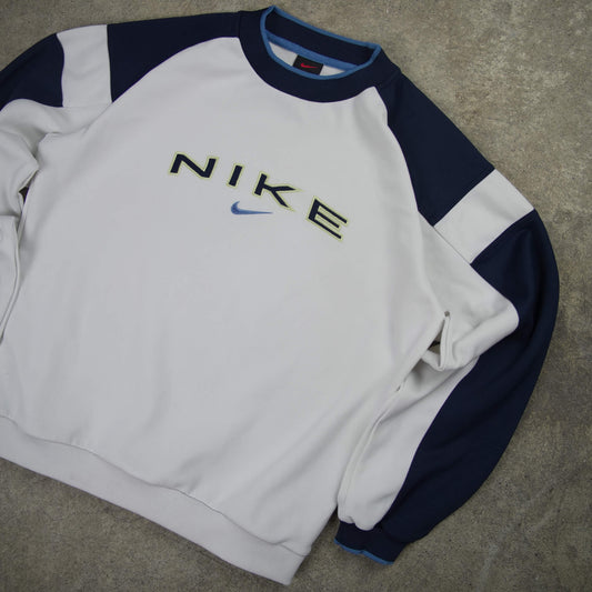 Nike Vintage Spellout Sweater White (Kids XL)