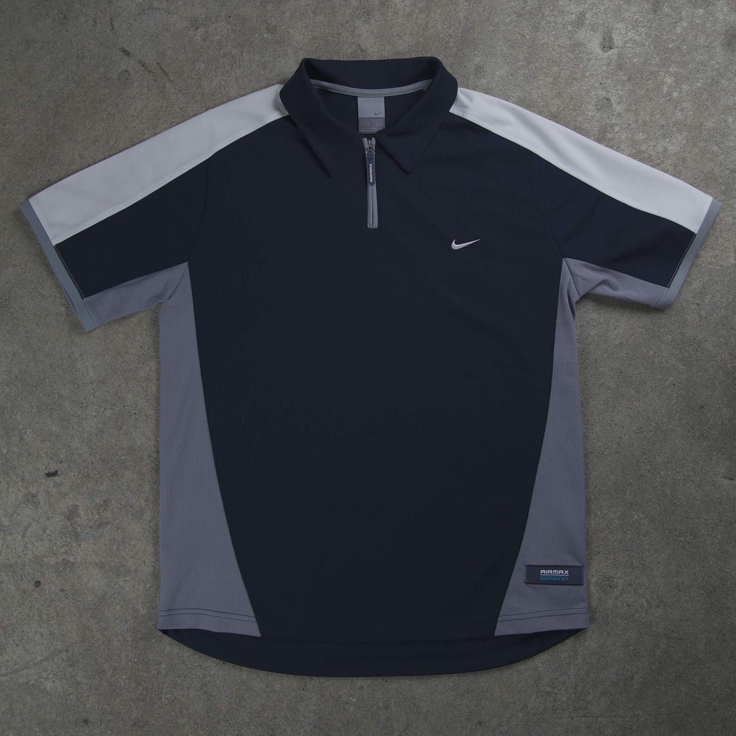 Nike Air Max Series 87 Vintage Polo Shirt Navy (M)