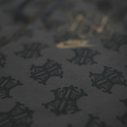 Nike Vintage Allover NK Monogram Full Zip Hoodie Brown (M)