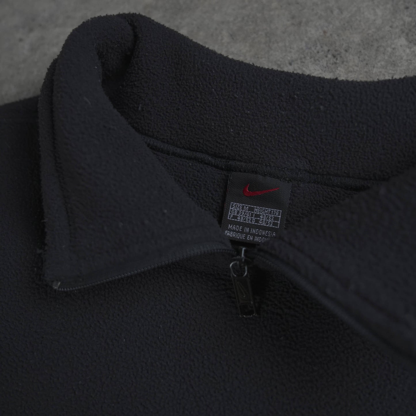 Nike Vintage Spellout 1/4 Zip Fleece Black (M)