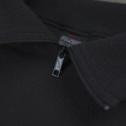 Nike Vintage Spellout 1/4 Zip Fleece Black (S)