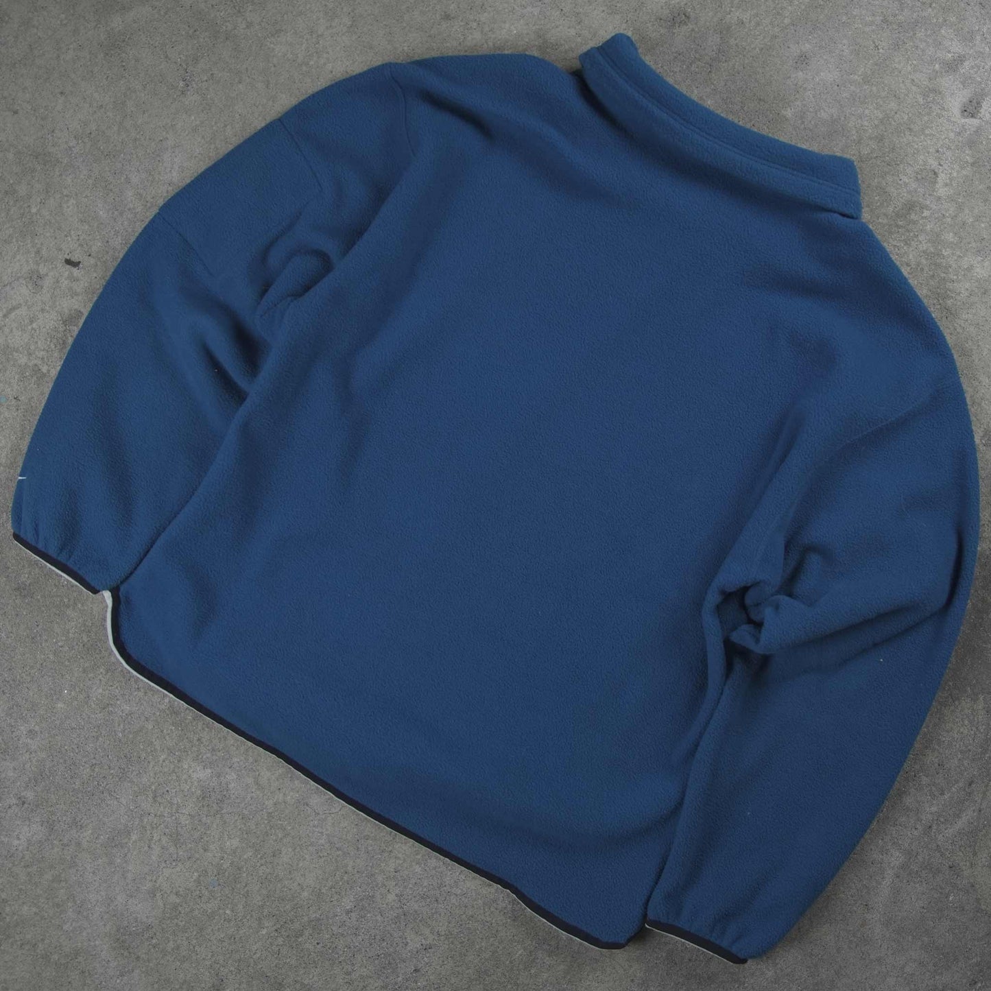Nike Vintage Spellout 1/4 Zip Fleece Blue (L)