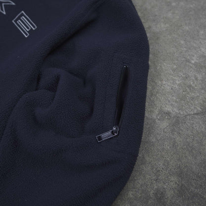 Nike Vintage Spellout 1/4 Zip Fleece Navy (S)