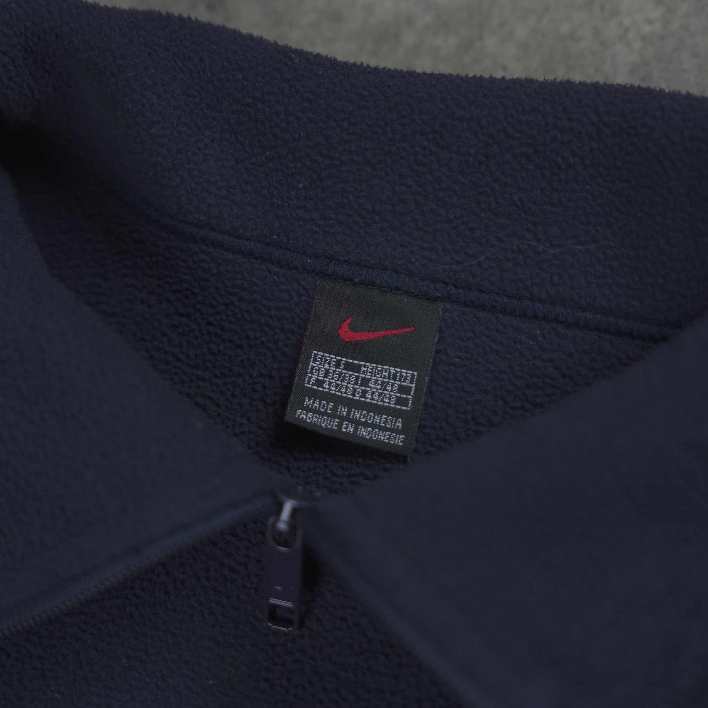 Nike Vintage Spellout 1/4 Zip Fleece Navy (S)