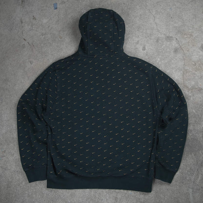 Nike Allover Swoosh Monogram Hoodie Black (M)