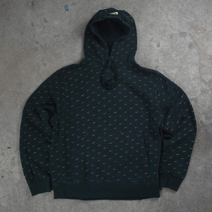Nike Allover Swoosh Monogram Hoodie Black (M)