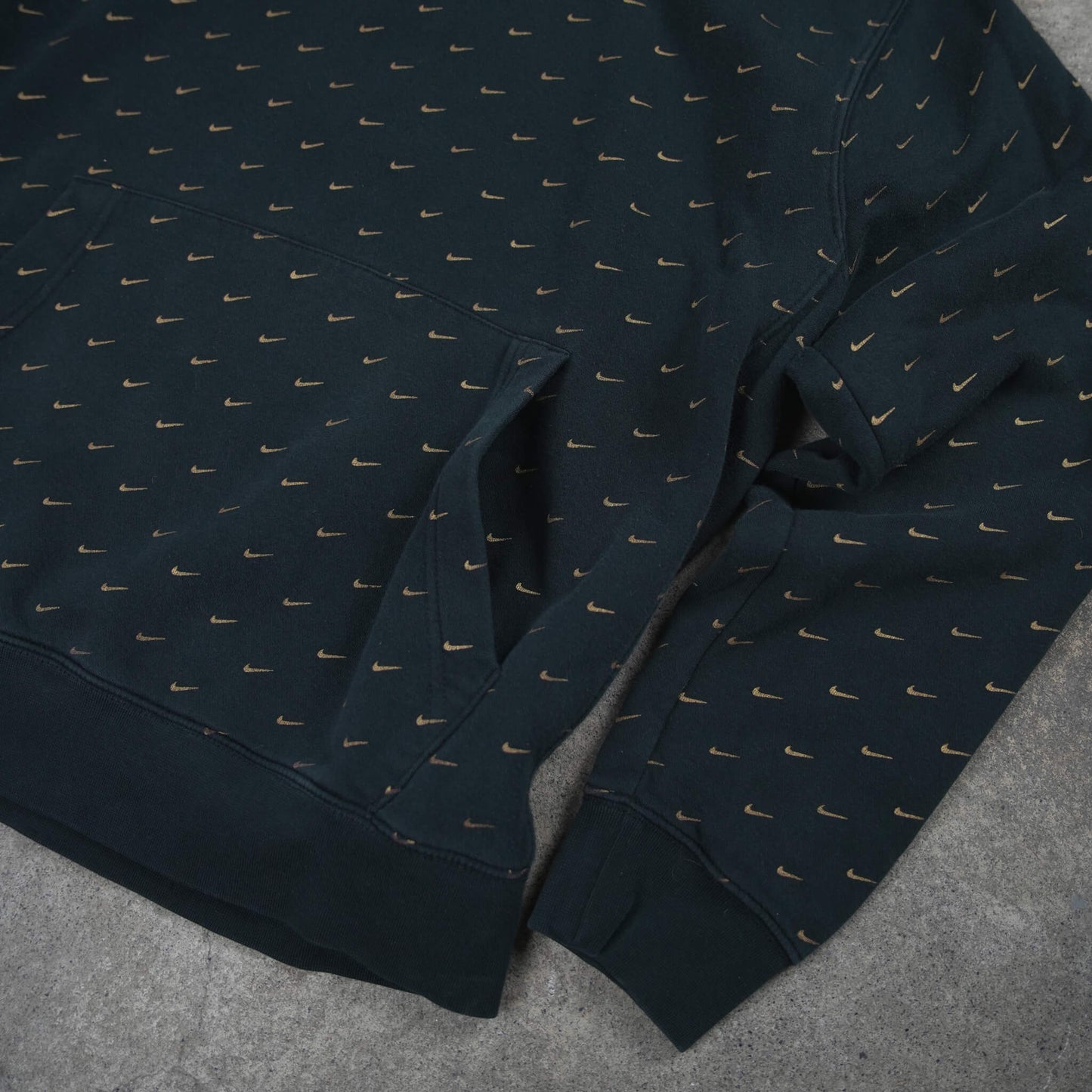 Nike Allover Swoosh Monogram Hoodie Black (M)