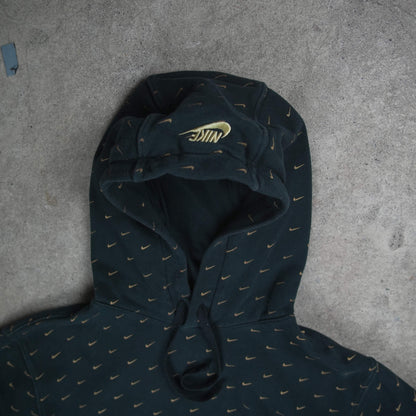 Nike Allover Swoosh Monogram Hoodie Black (M)