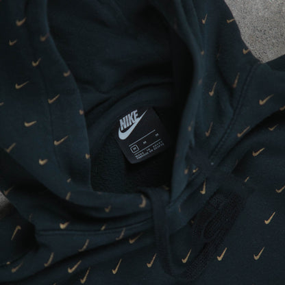 Nike Allover Swoosh Monogram Hoodie Black (M)