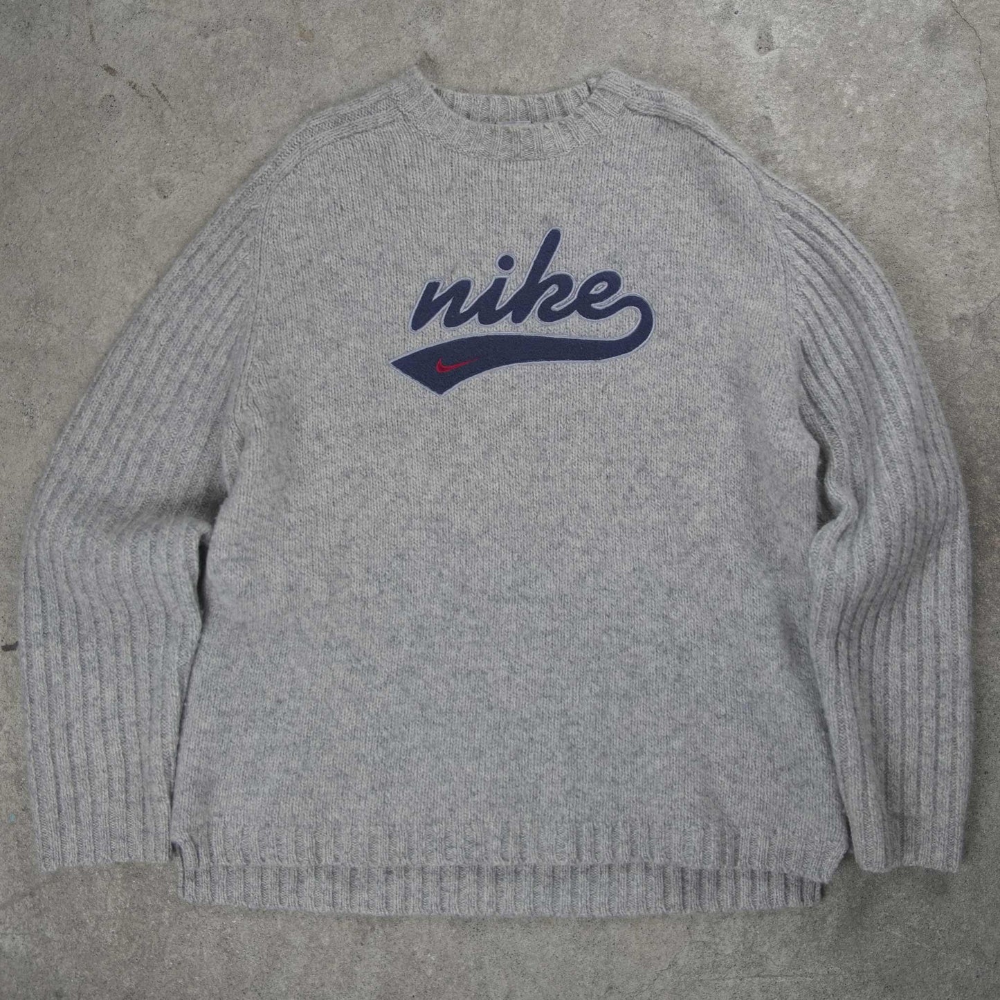 Nike Vintage Premium Wool Sweater Grey (L)