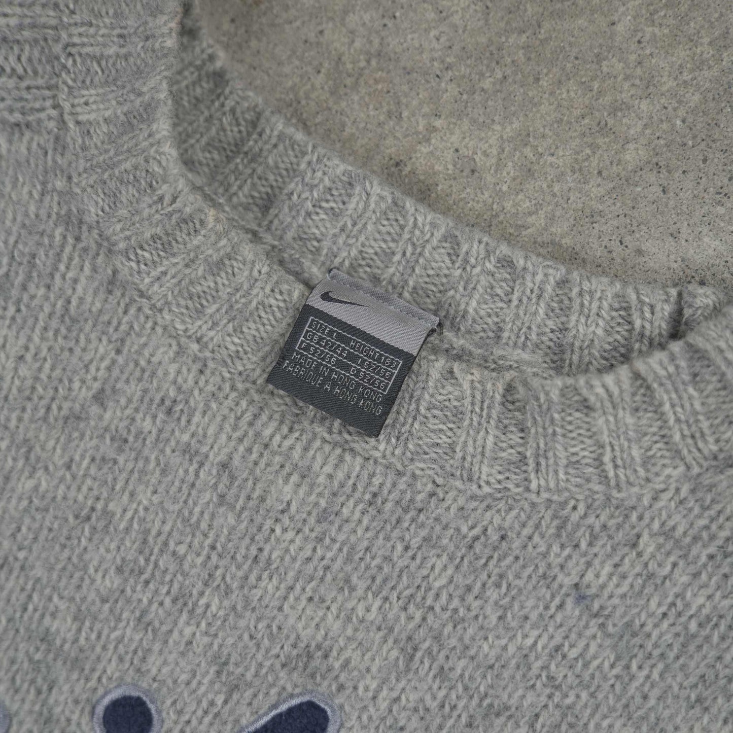 Nike Vintage Premium Wool Sweater Grey (L)