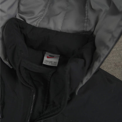 Nike Vintage Backprint Puffer Jacket Black (Fit S)