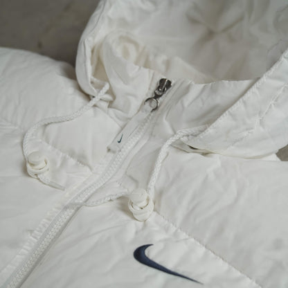 Nike Vintage Backprint Puffer Jacket White (L)
