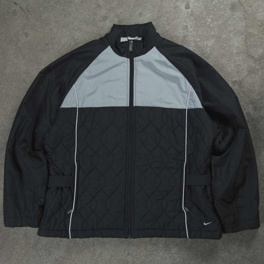 Nike Vintage Quilted Step Jacket Black (L)