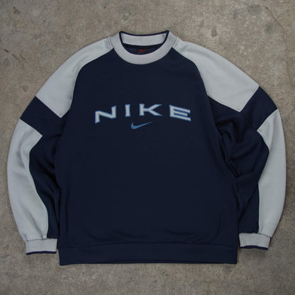 Nike Vintage Spellout Sweater Blue (S)