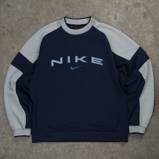 Nike Vintage Spellout Sweater Blue (S)
