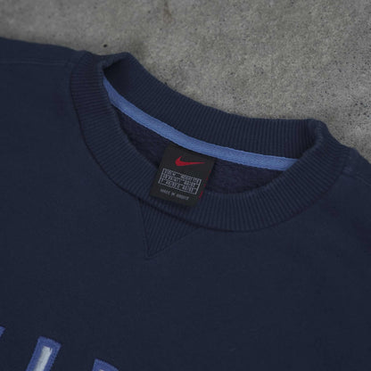 Nike Vintage Spellout Sweater Navy (M)