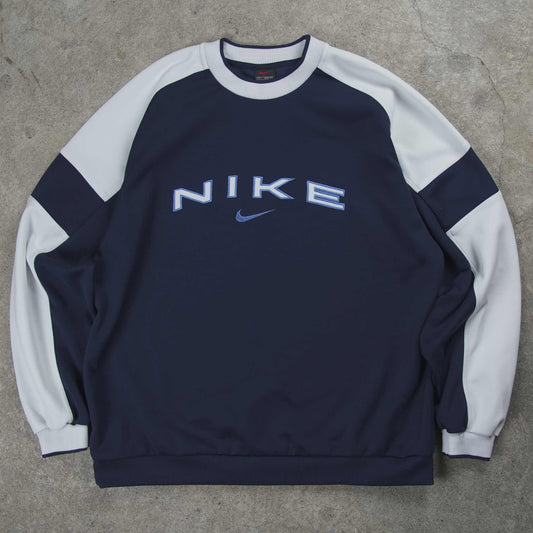 Nike Vintage Spellout Sweater Blue (L)