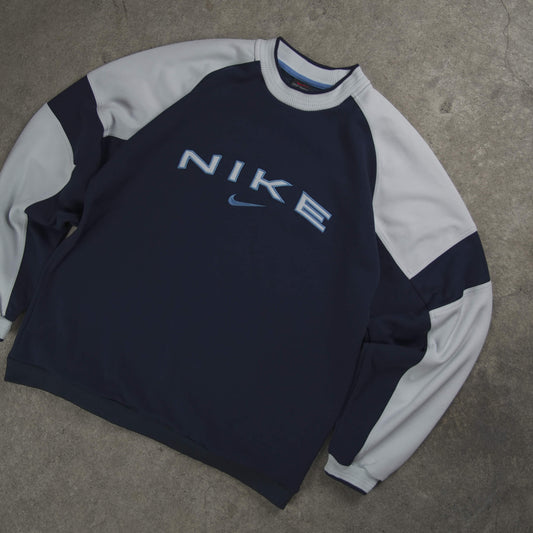 Nike Vintage Spellout Sweater Blue (M)