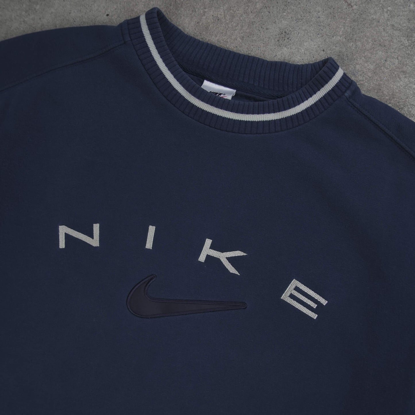 Nike Vintage Spellout Sweater Navy Blue (S)