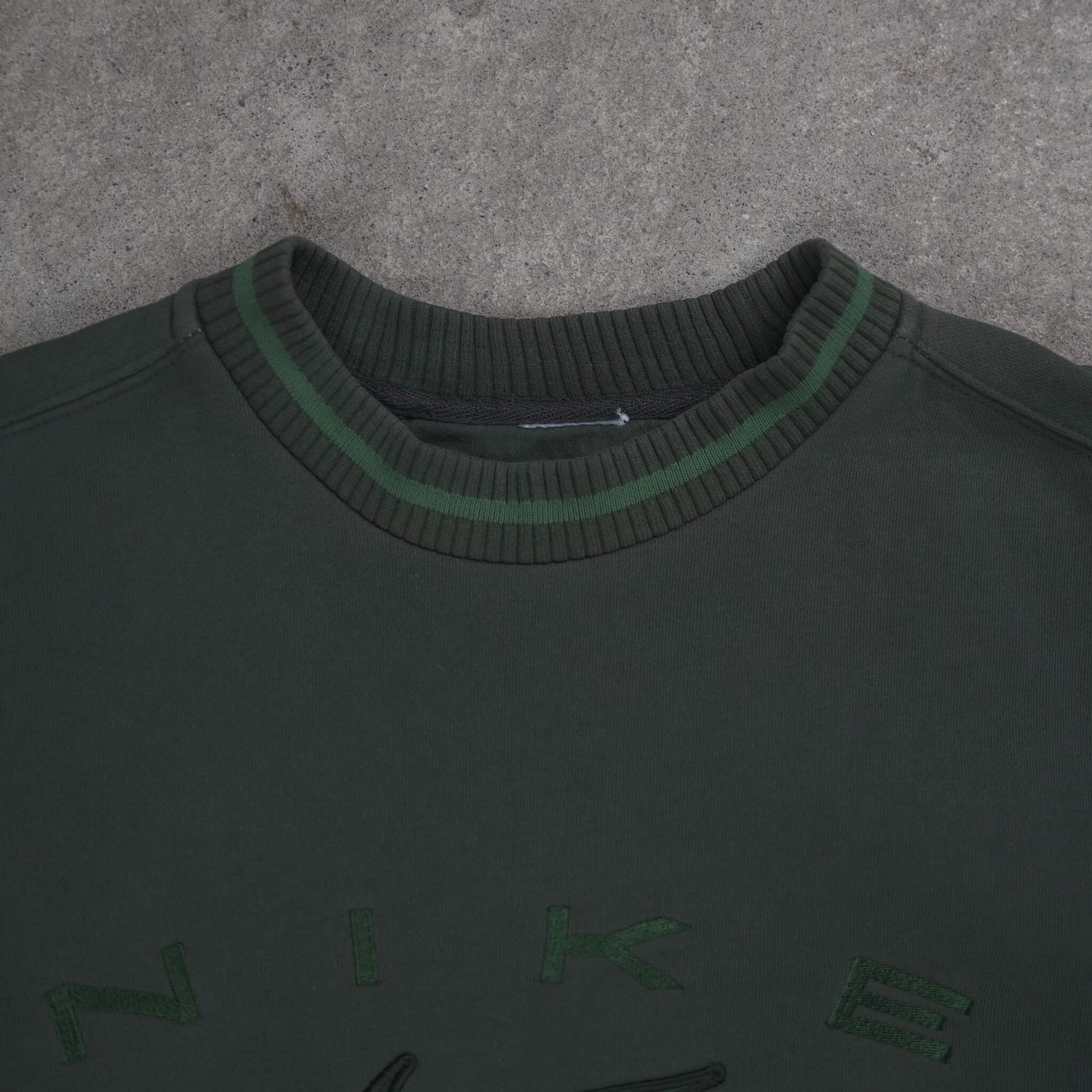 Nike Vintage Spellout Sweater Military Green (S)