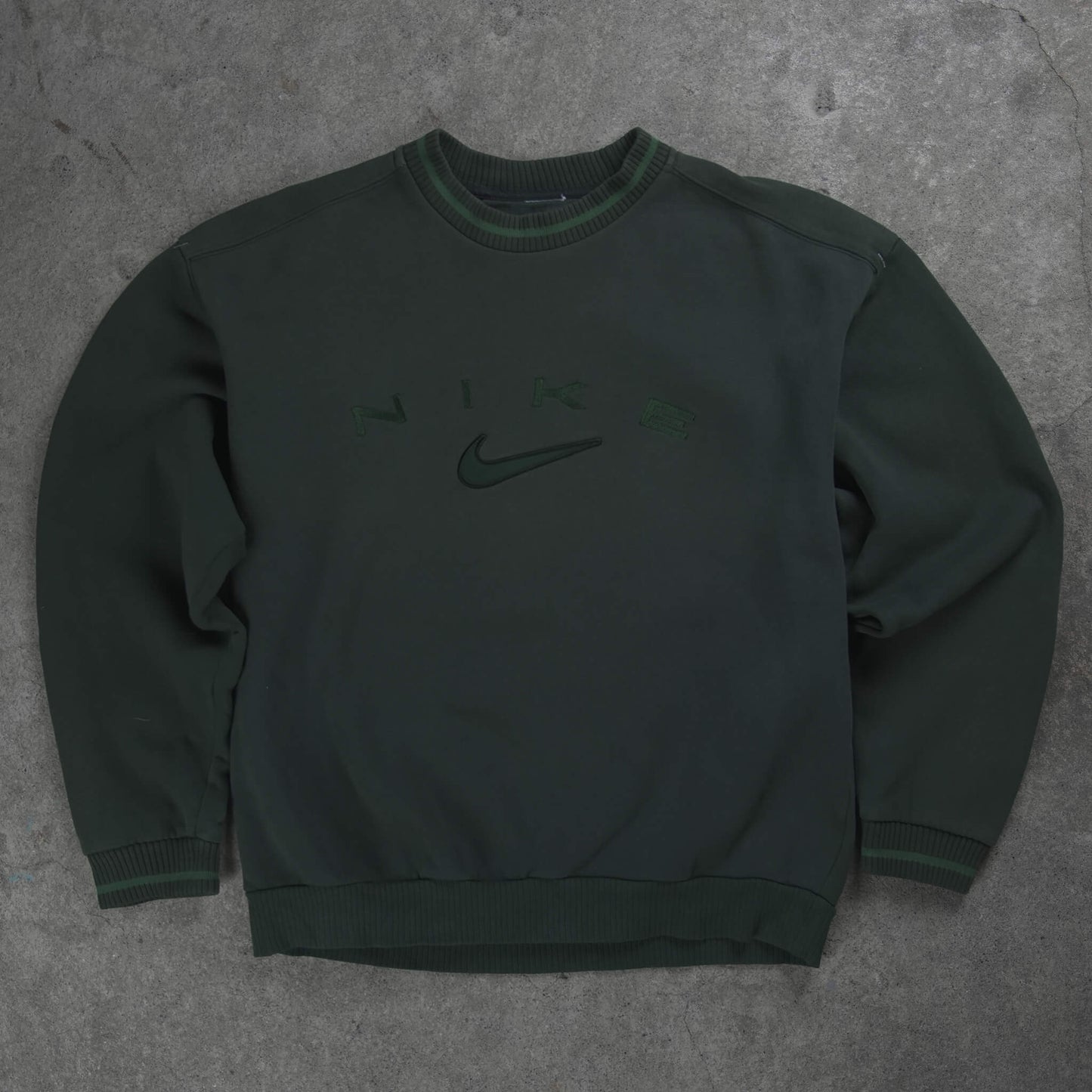 Nike Vintage Spellout Sweater Military Green (S)