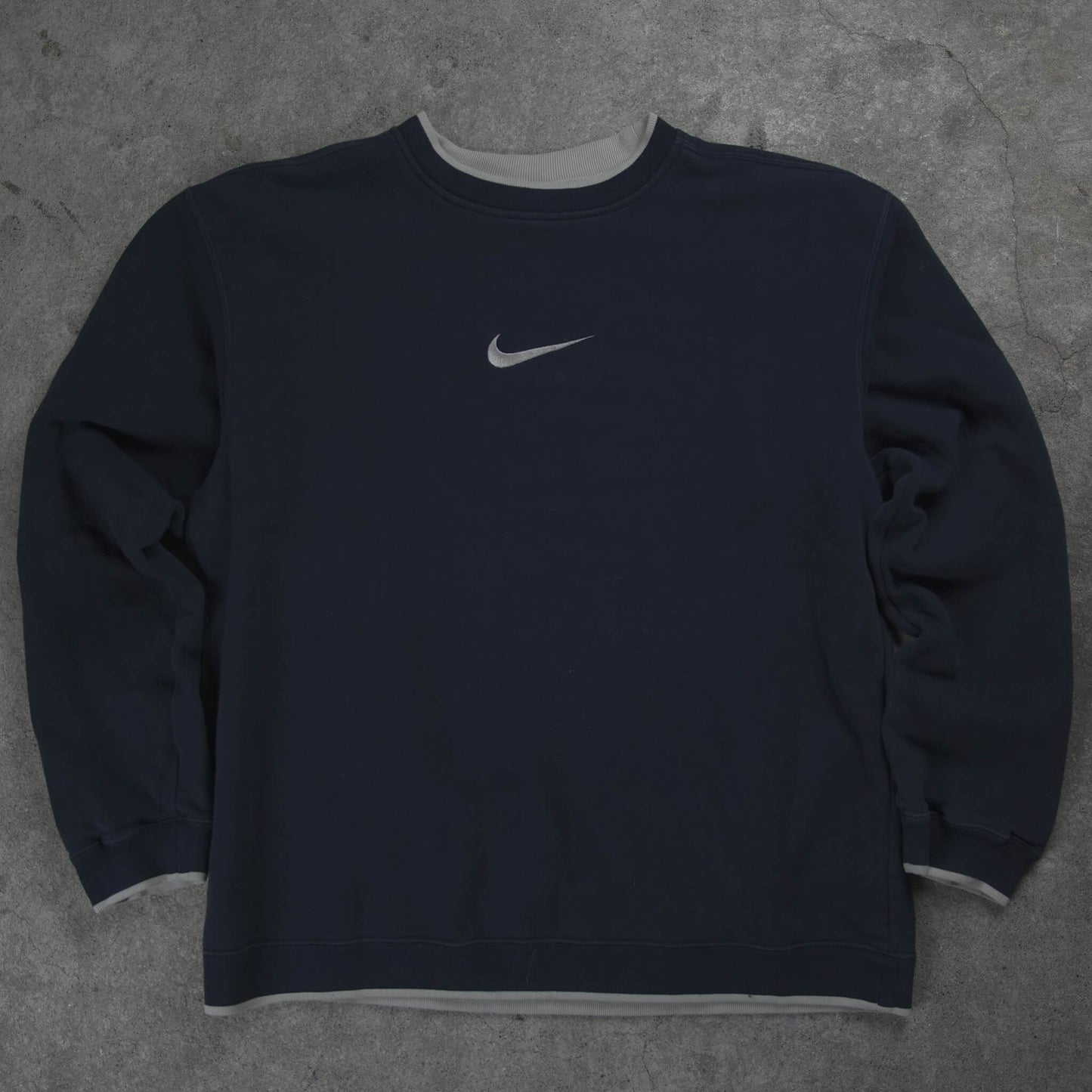 Nike Vintage Center Swoosh Sweater Navy (XL)
