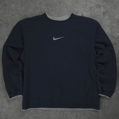Nike Vintage Center Swoosh Sweater Navy (XL)